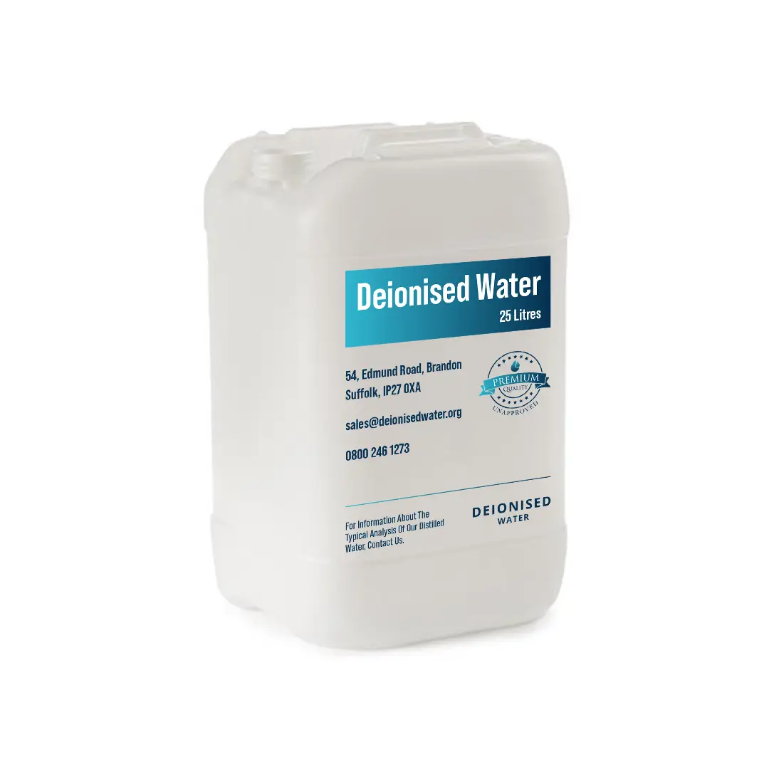 25 Litres Deionised Water For Steam Irons